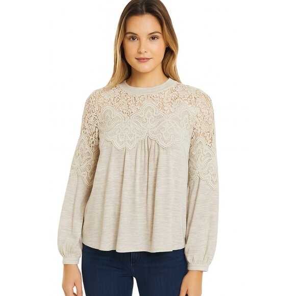 Altar’d State Boho Lace Peasant Top‎ - Size Medium - Picture 1 of 9